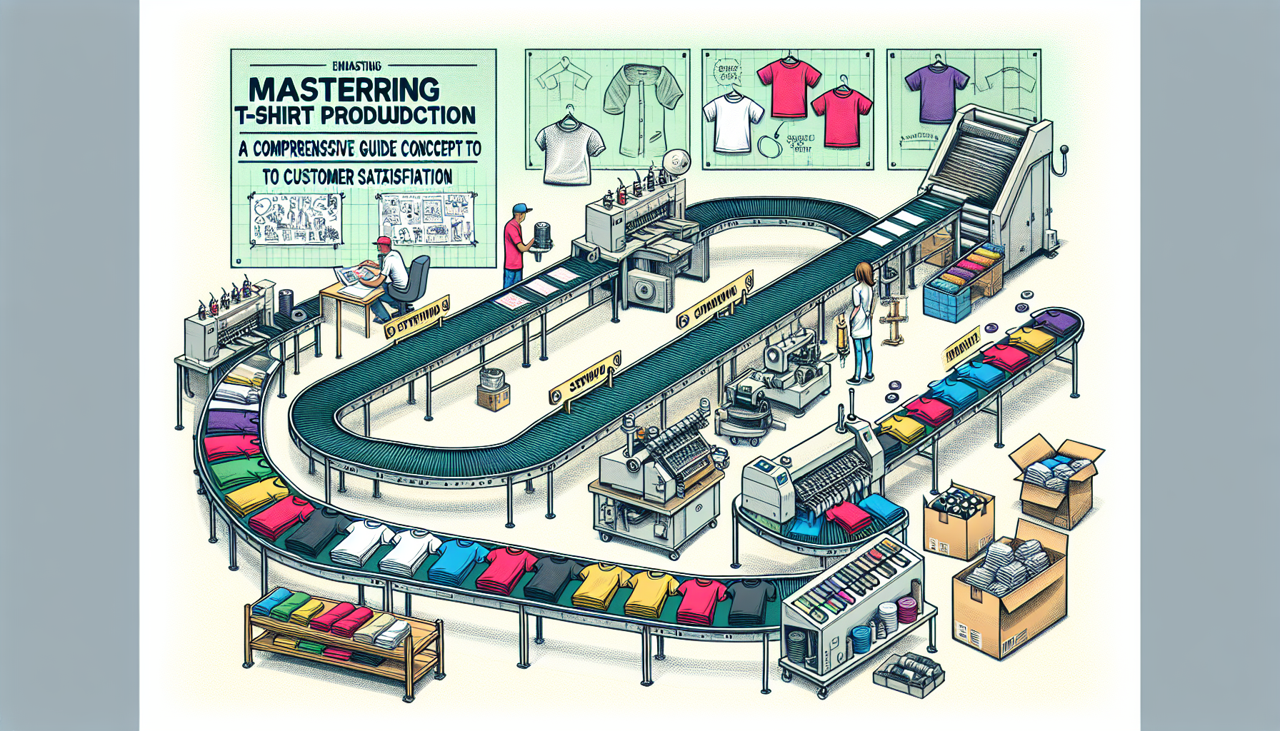 Mastering T-Shirt Production: A Comprehensive Guide from Concept to Customer Satisfaction